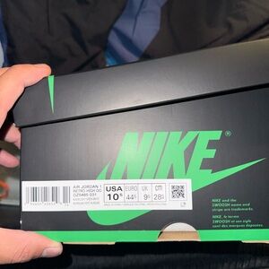 Nike Air Jordan 1 Retro High OG in Black and Green